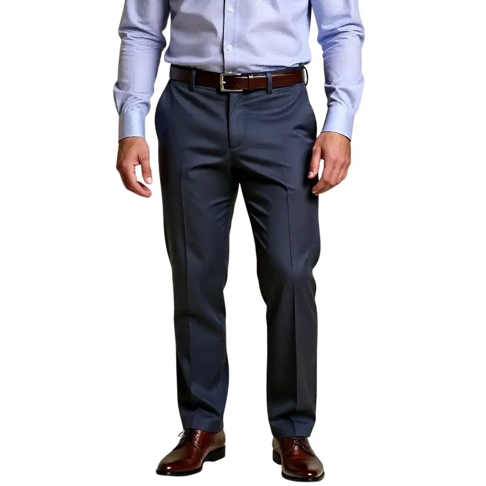 Dockers Mens Navy Tech Chino Slim Fit Stretch‎ Pant42 x 32  NWT